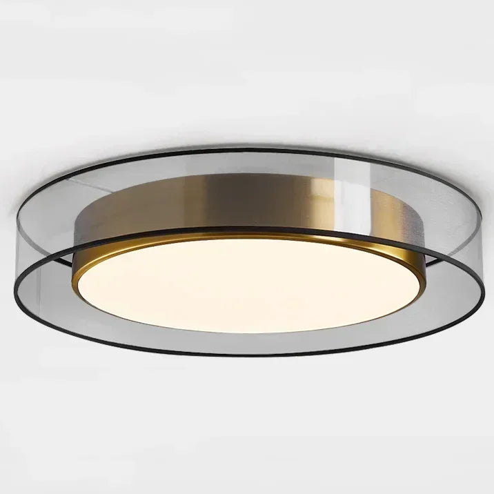 Pendant Light: Modern Circular Ring LED in Gold & White for Dining & Living Room