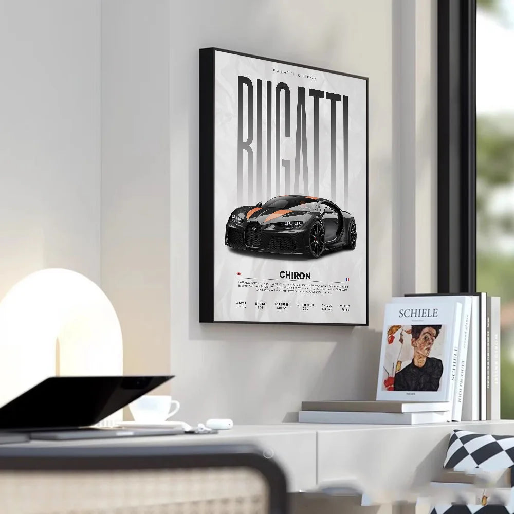 Famous Cars P1 765LT F8 SVJ 488 Poster Wall Art Print Poster Decorative Mural Modern Home Decor Birthday Gift Unframed