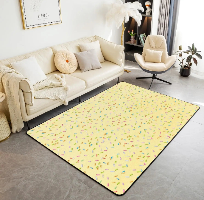 Modern Abstract Brushstroke Rug - Contemporary Art Carpet