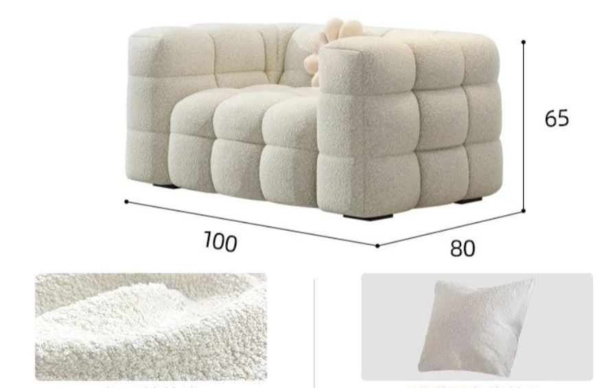 Quilted Channel Sofa – Contemporary Tufted Living Room Seating