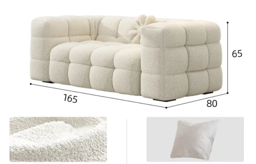 Quilted Channel Sofa – Contemporary Tufted Living Room Seating