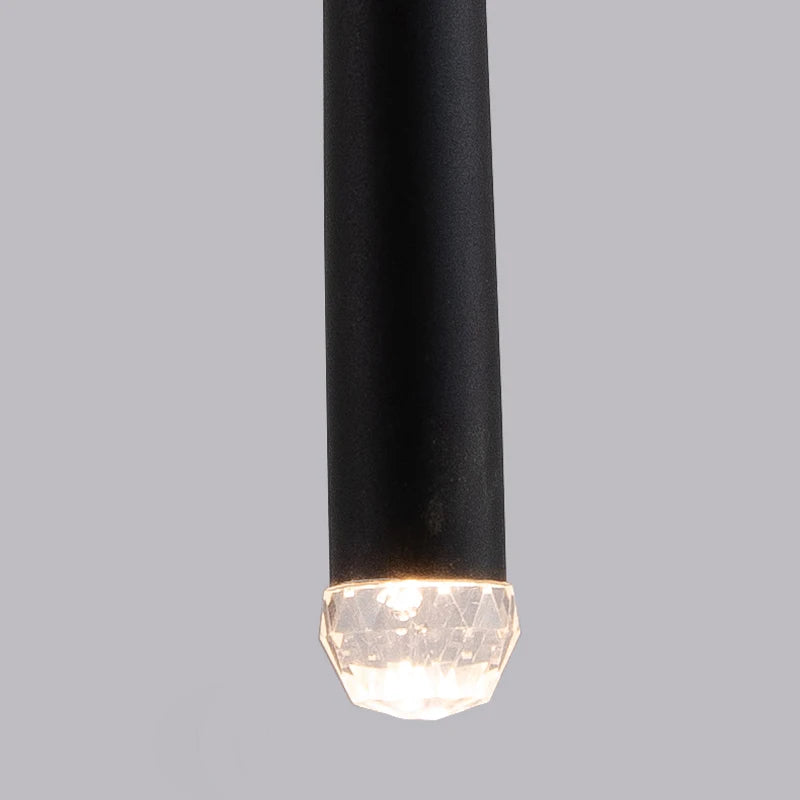 Pendant Light: Modern Linear Tube LED in Gold - Minimalist Bar Light