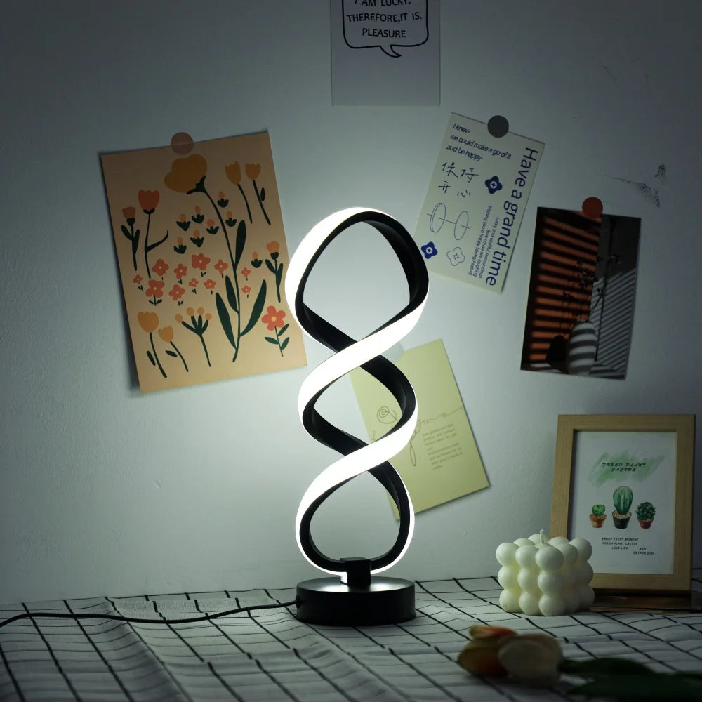 Modern Artistic Desk Lamp - USB Powered with Three-Color Lighting