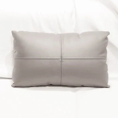 Luxury Solid Dobule-side Cow Skin Embrace Pillow Cover Cow Skin Pillow Case for Livingroom Bedroom Sofa Bay Window Waist Cushion