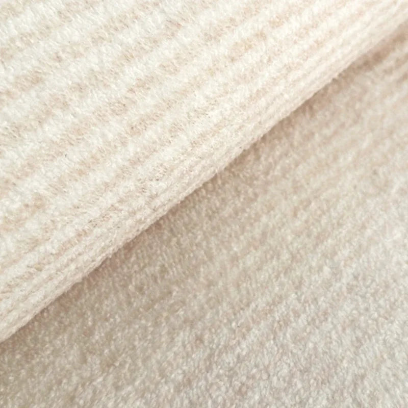 Geometric Round Rug - Modern Textured Living Room Carpet