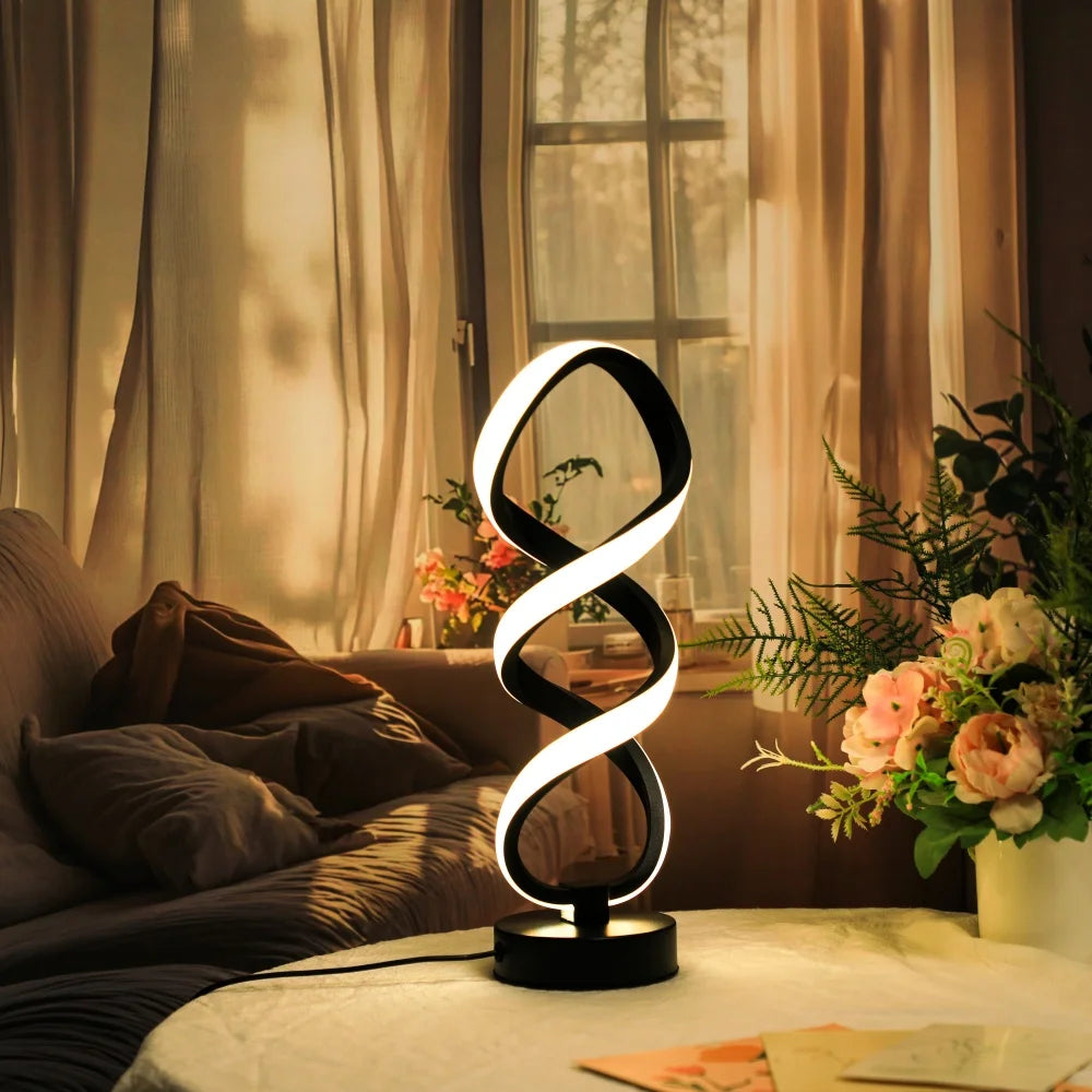 Modern Artistic Desk Lamp - USB Powered with Three-Color Lighting
