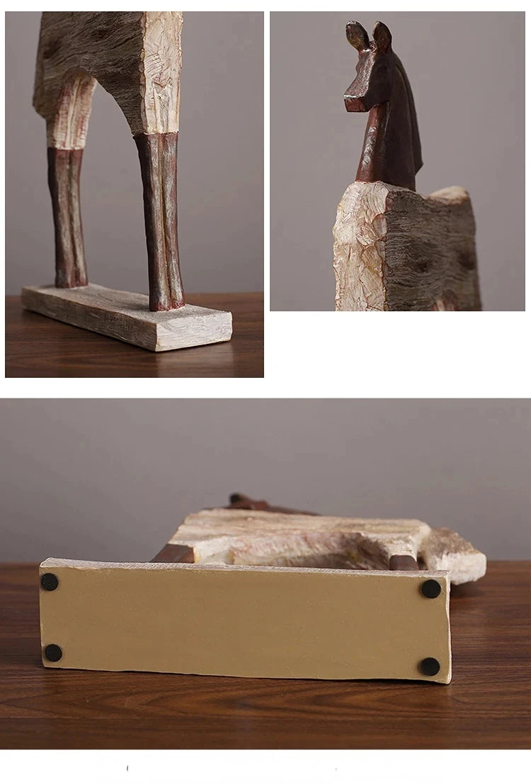 Abstract Horse Statue - Modern Art Sculpture | Desktop Room Decoration