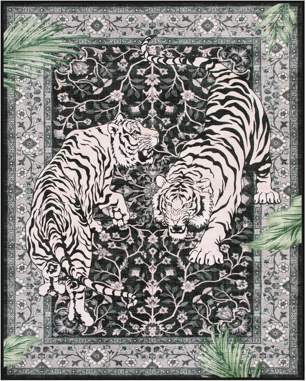 Jungle Tiger Rug - Luxury Oriental Area Carpet