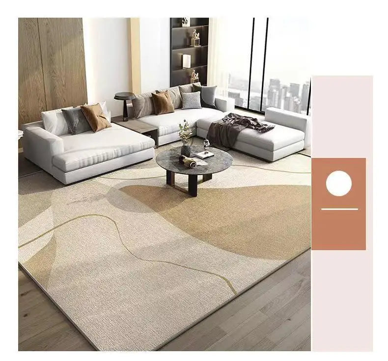 Modern Minimalist Faux Cashmere Bedroom Large Full Carpet Living Room Coffee Table Rug Non-slip Cozy Carpet