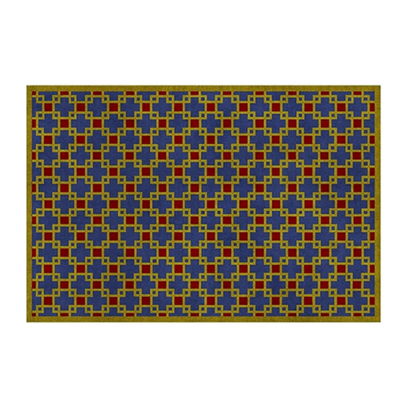 Mid-Century Geometric Rug - Retro Pattern Collection