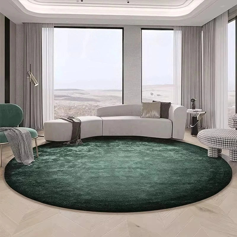 Round Green Carpet - Luxury Soft Plush Rug