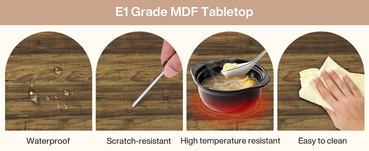 Round Coffee Table with Storage Shelves - 31.7" Industrial 2-Tier Circle Table