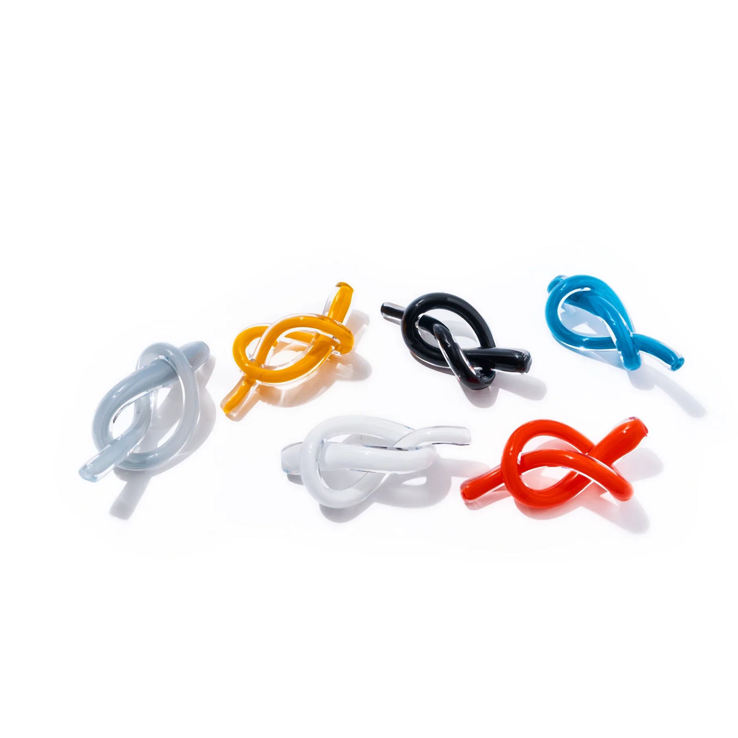 Geometric Glass Sculpture - Hollow Knot Design | Home Decor