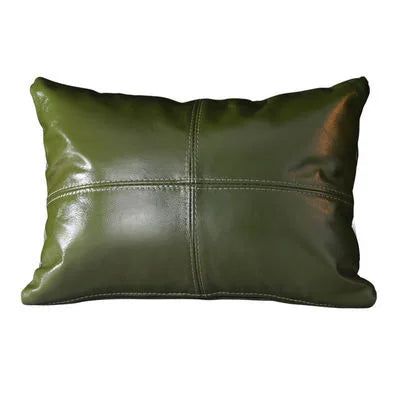 Luxury Solid Dobule-side Cow Skin Embrace Pillow Cover Cow Skin Pillow Case for Livingroom Bedroom Sofa Bay Window Waist Cushion