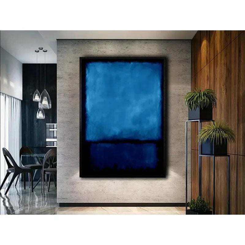 Minimalist Colour Block Wall Art Canvas Print Poster for Living Room Bedroom Decorative Painting