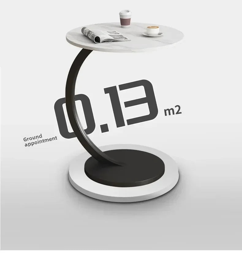 Designer Luxury Coffee Tables Gold Breakfast Minimalist Round Side Table Lounge Space Saving Mesa Auxiliar Living Room Furniture