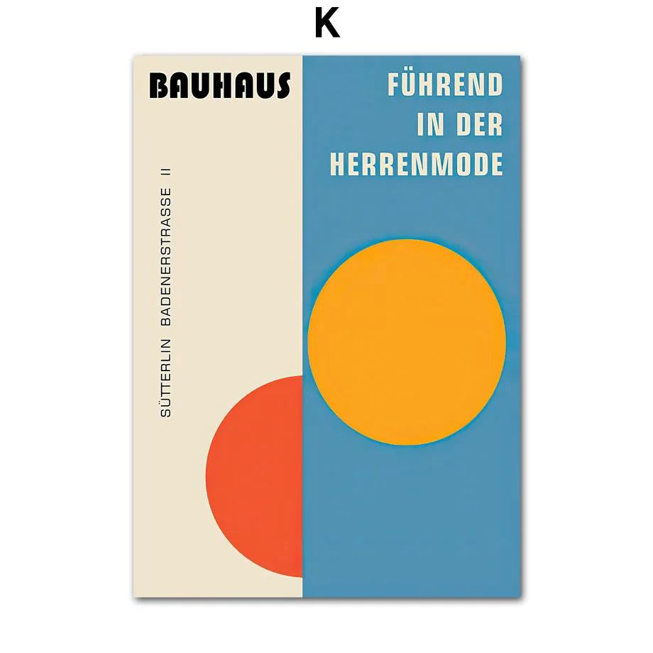 Bauhaus Geometry ,Mondrian Gallery Wall Pop Art ,Canvas Painting - Nordic Posters And Prints Wall Pictures For Living Room Decor