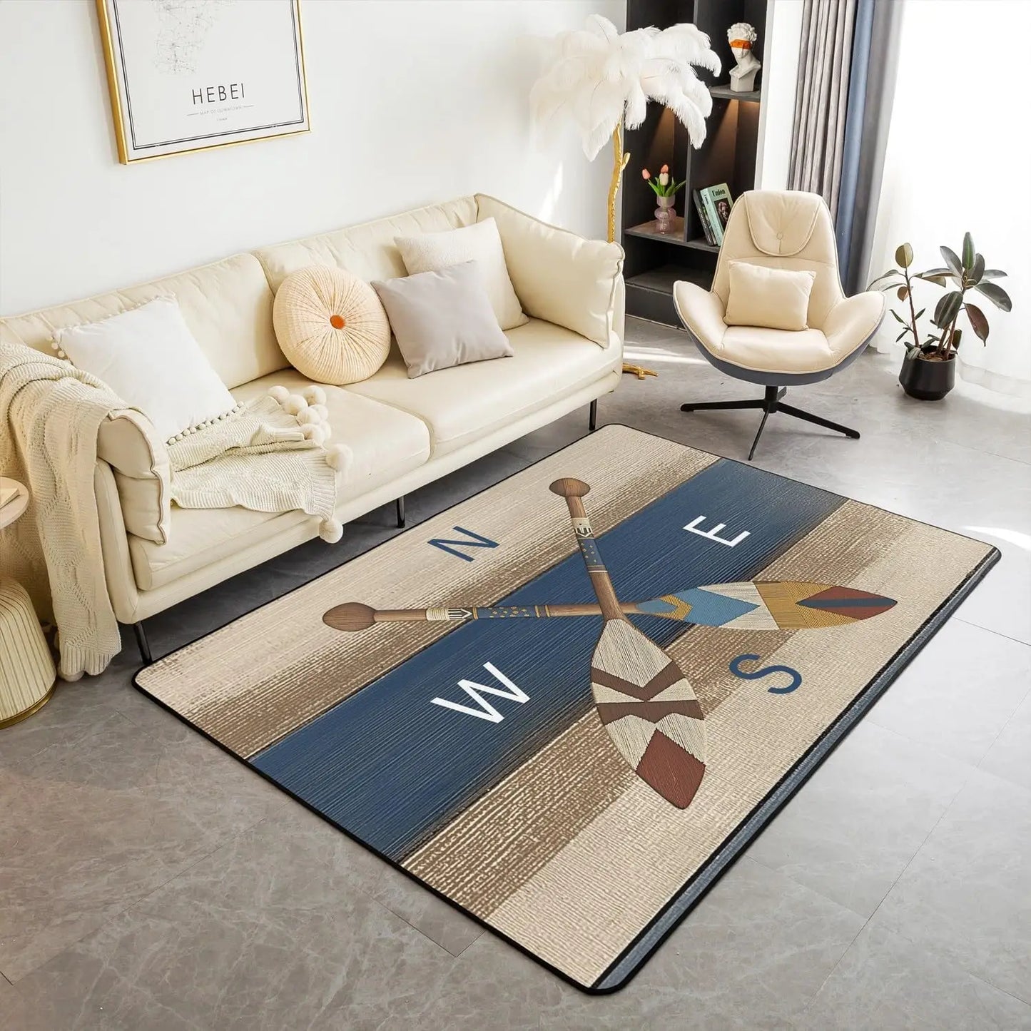Modern Abstract Brushstroke Rug - Contemporary Art Carpet