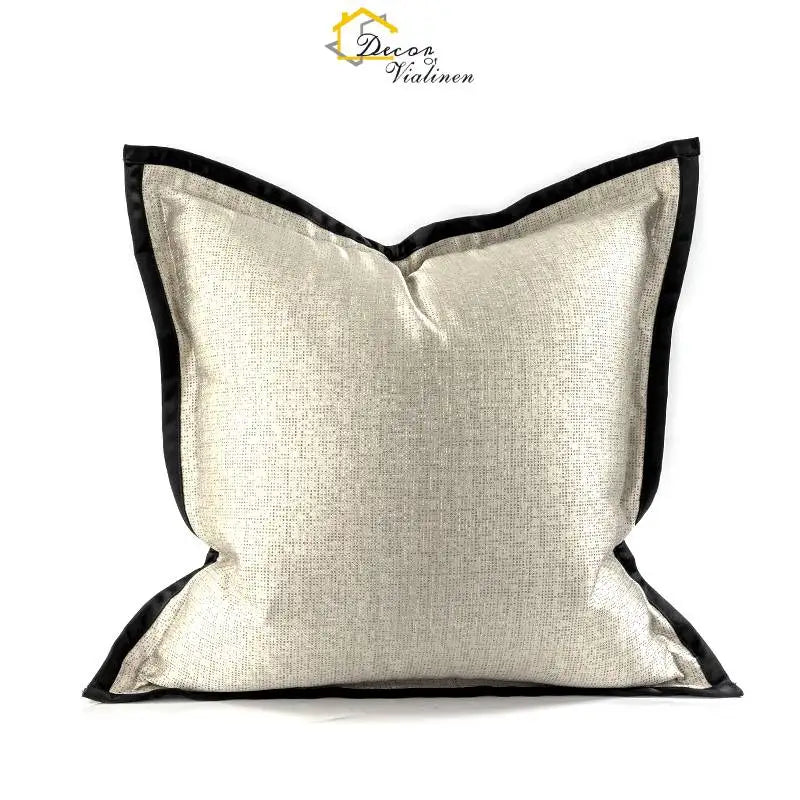 Luxury Jacquard Pillow Cover 18x18 inch, Decorative Throw Cushion Cover for Sofa Living Room Bedroom, Perfect Home Decor Accent