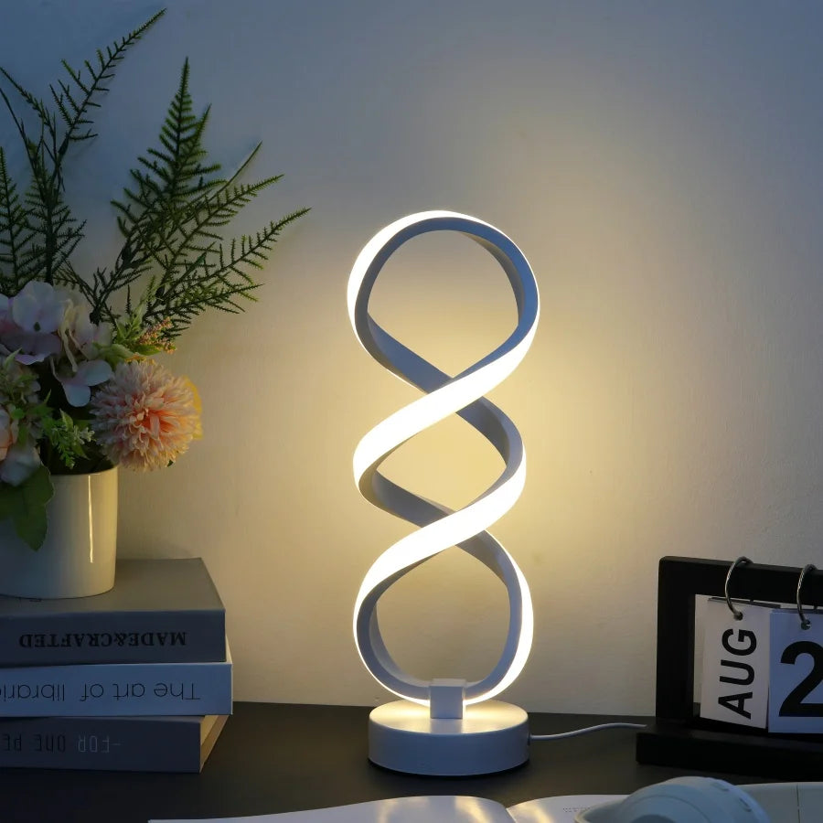 Modern Artistic Desk Lamp - USB Powered with Three-Color Lighting