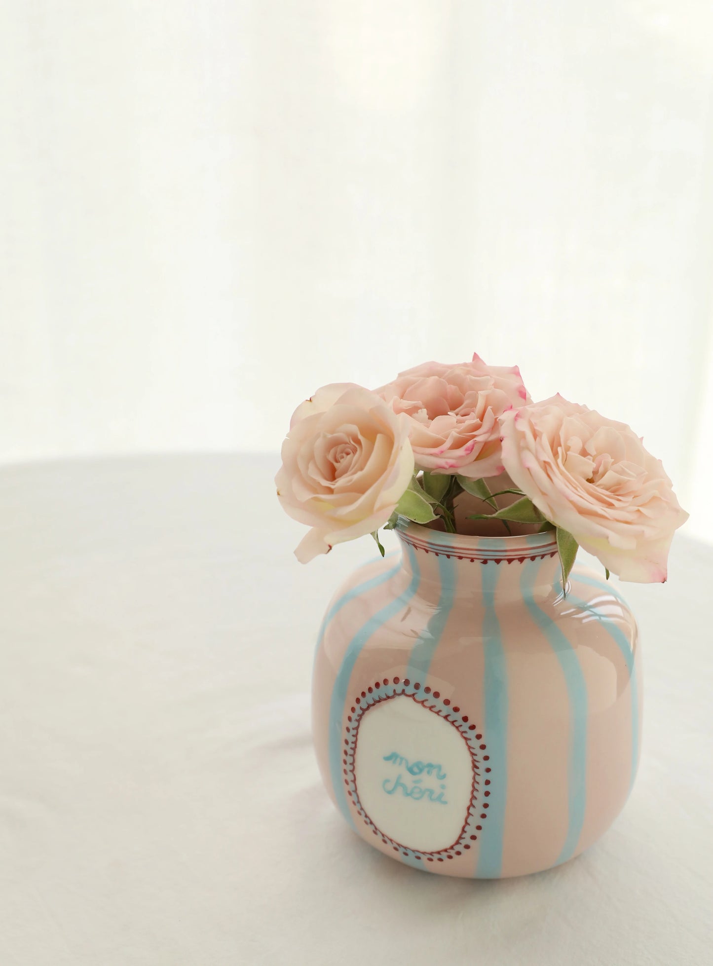 Candy Color Ceramic Bud Vase - Small Decorative Flower Vase