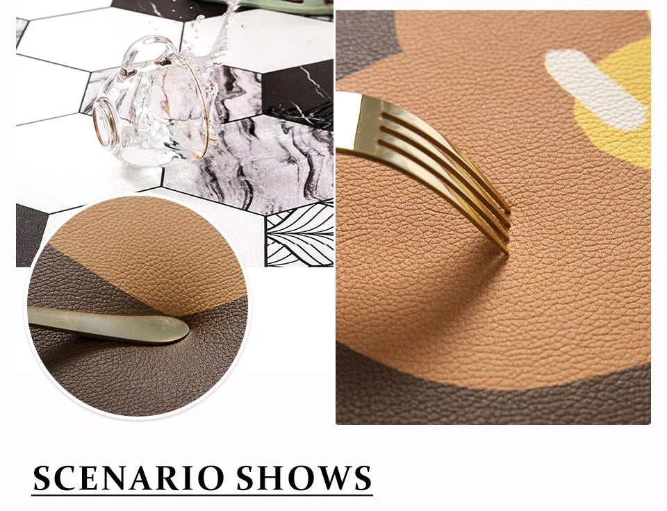 Mat for Kitchen Carpet Waterproof PVC Long Floor Mats Leather Oil Proof Anti-slip Carpets Black White Plaid Home Decoration Rug