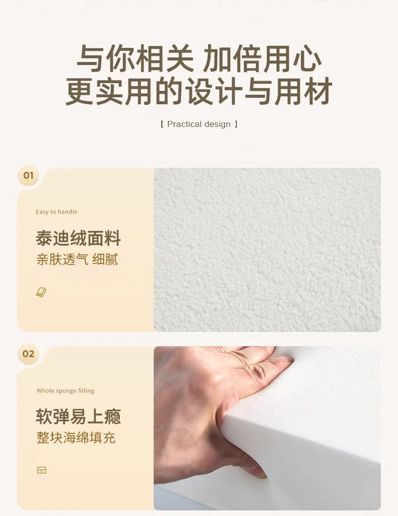 Cream Wind Creative Rabbit Fabric Sofas Living Room Single Sofa Furniture Couch Armchair White Pink Grey 1 Person Sofa luxury