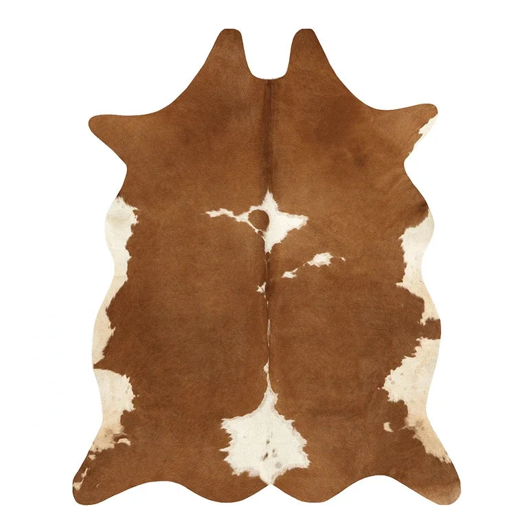 Faux Cowhide Rug - Irregular Shape Statement Piece
