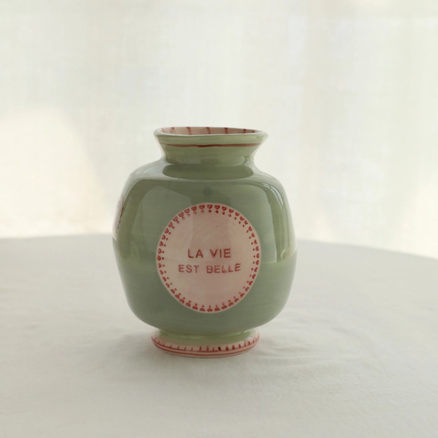 Candy Color Ceramic Bud Vase - Small Decorative Flower Vase