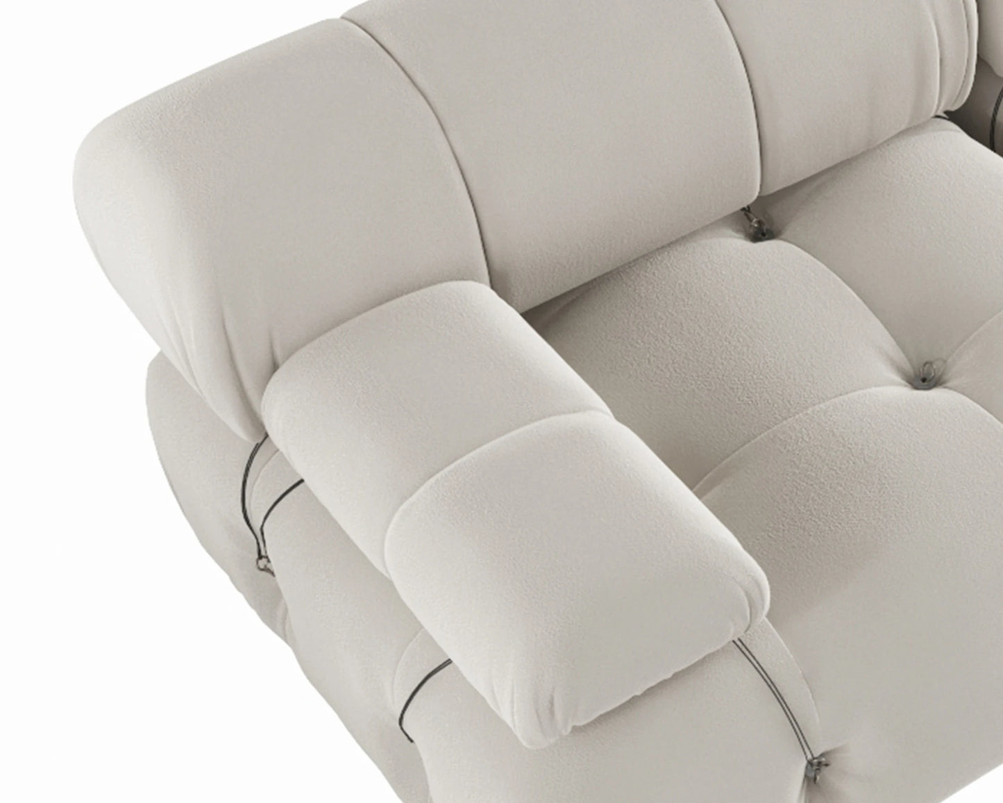 104" Minimalist Modular Sectional Sofas Modern Velvet Convertible Couches 3 Seats Living Room Sofa Sets for Office Apartment