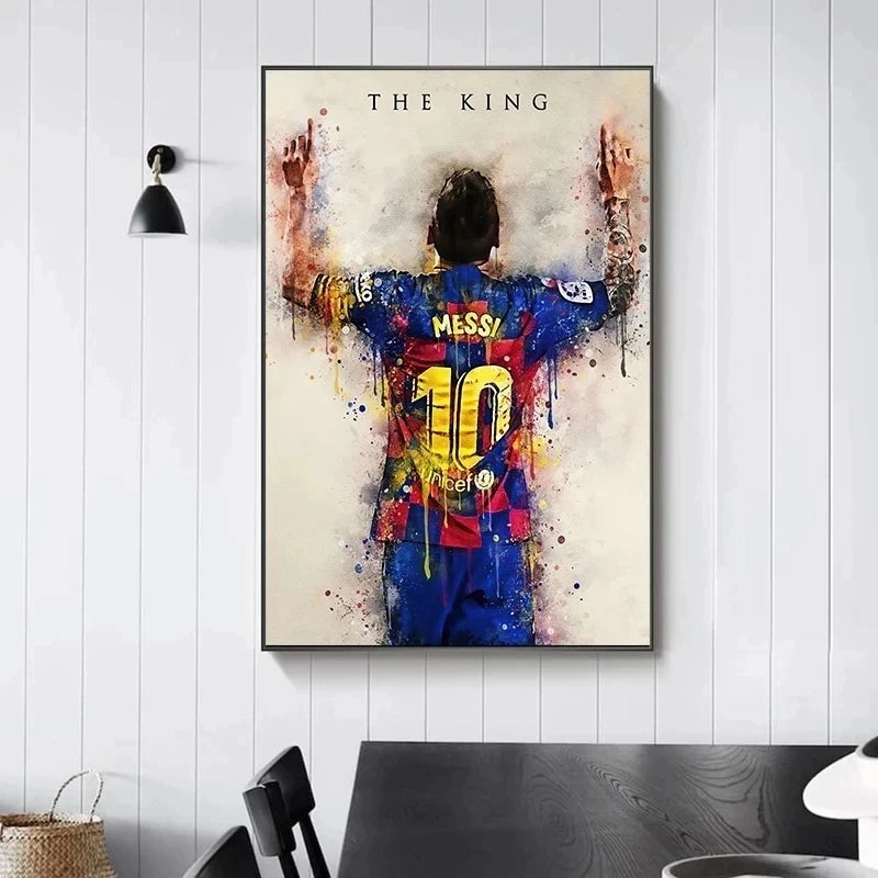 Soccer Stars Poster, Decorative Painting Wall Art -for Room Decoration