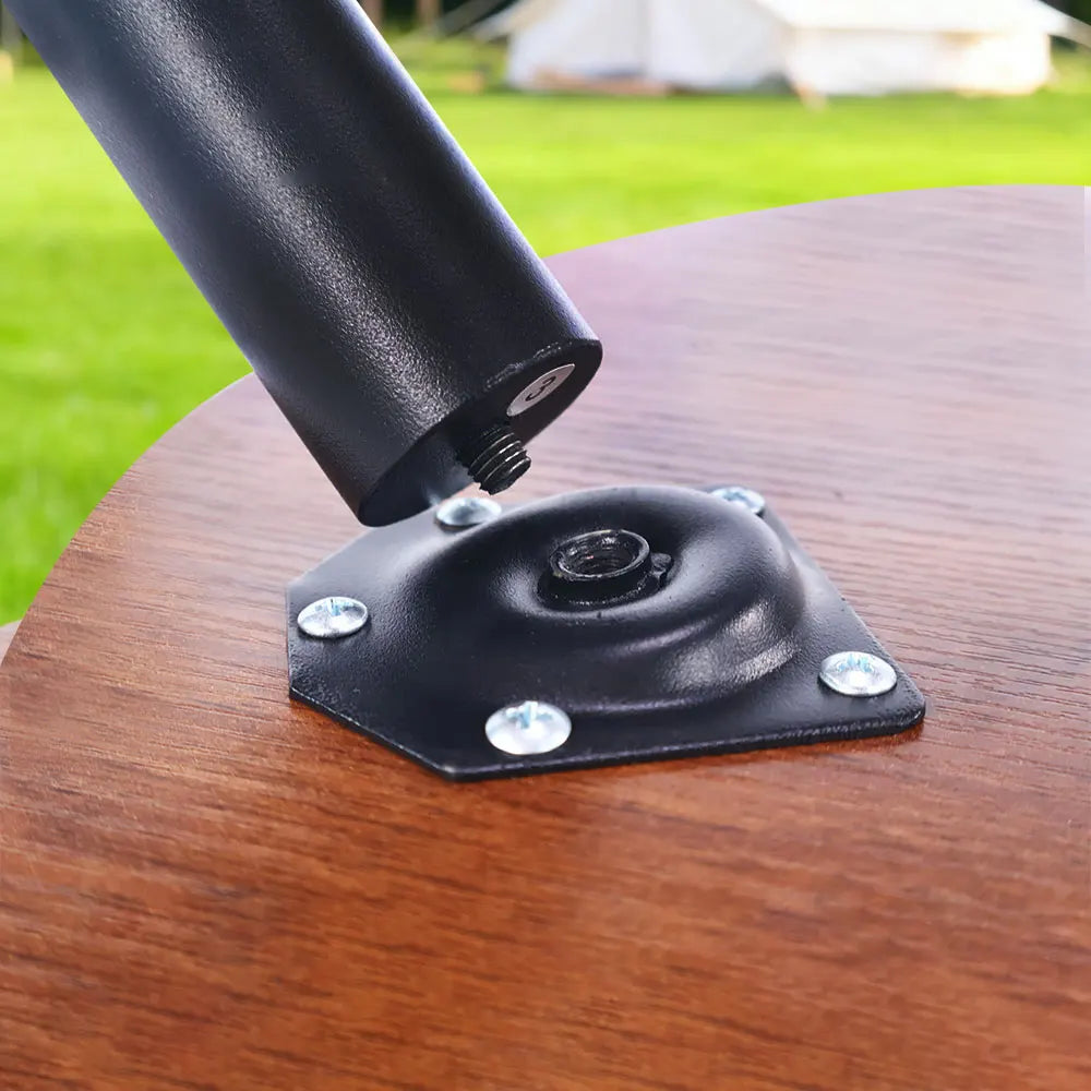 Round Coffee Table, Small Nesting Coffee Table, Mid Century Modern Coffee Table and End Table Sets Wood, Easy