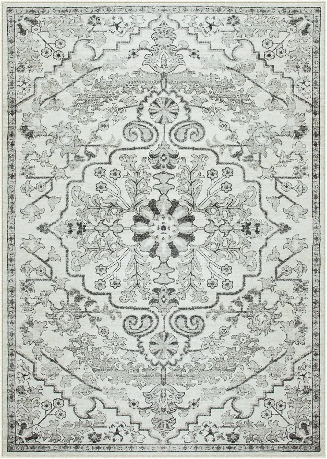 Vintage Persian Rug - Distressed Medallion Collection
