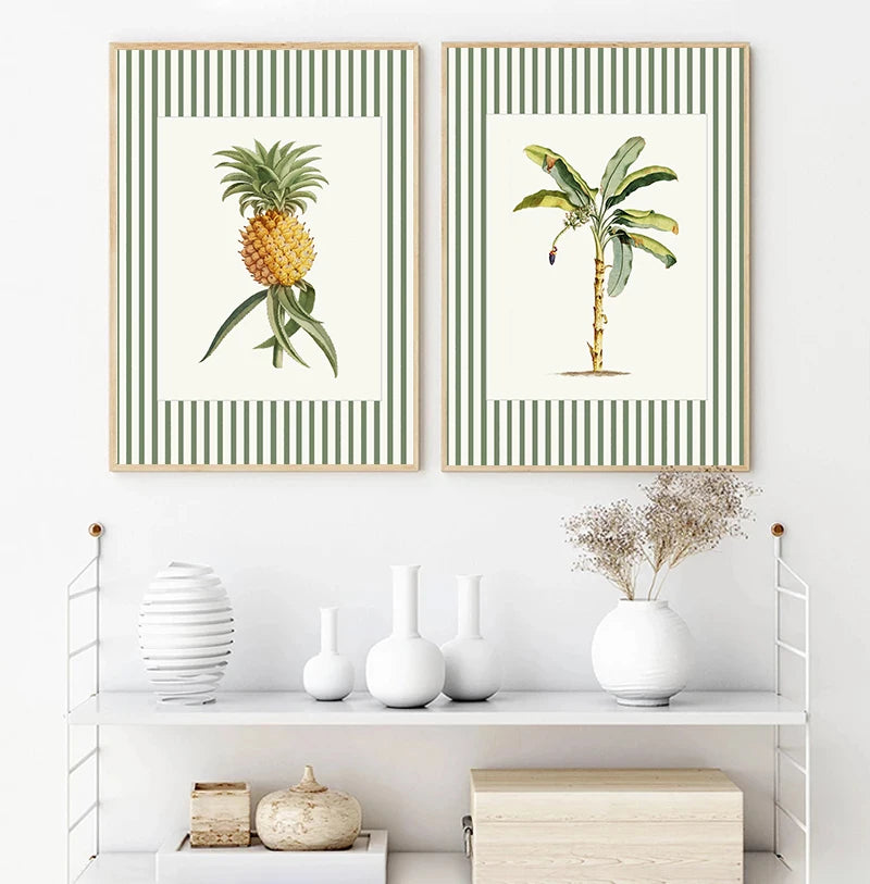 Botanical Floral Poster Canvas Print Wall Art