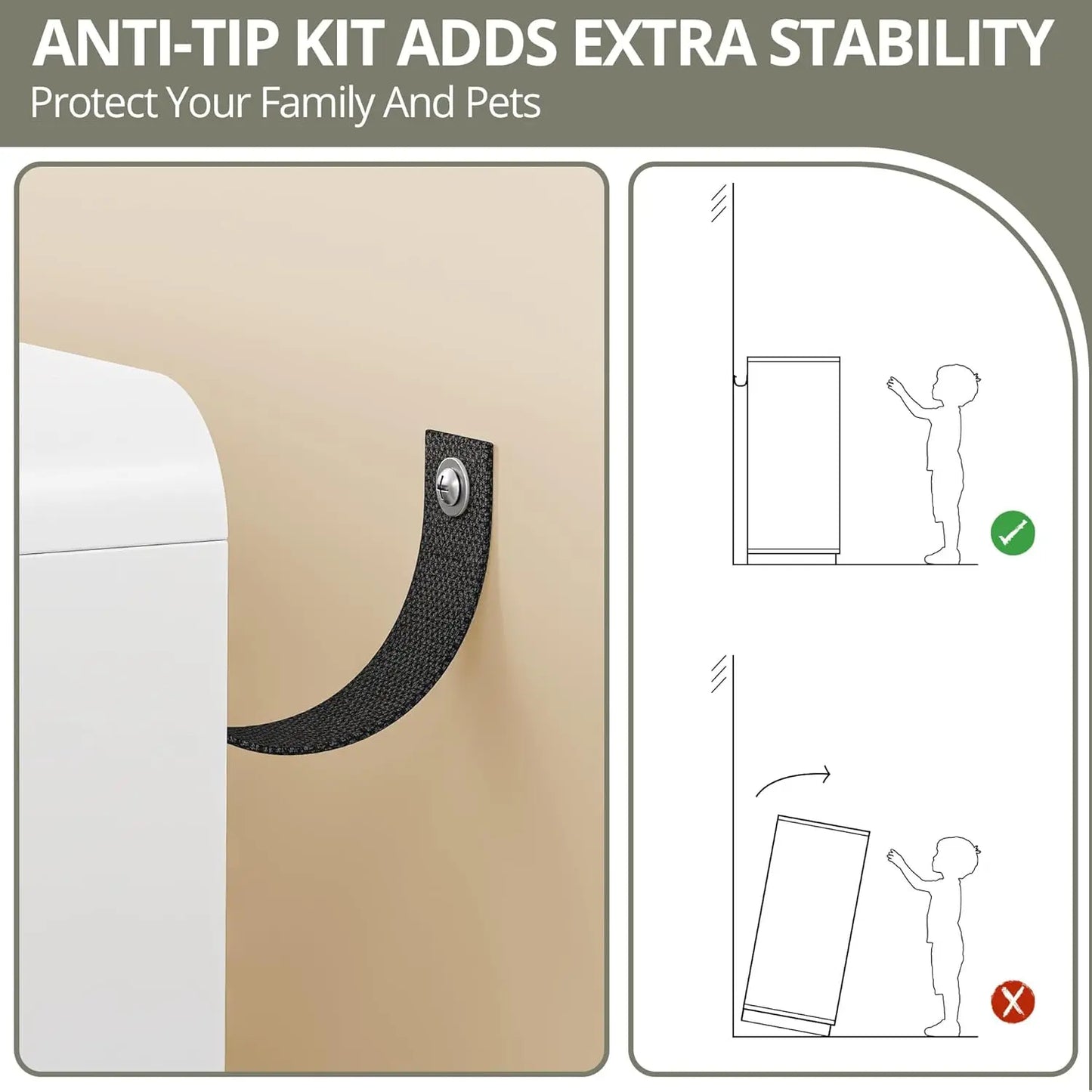 IRONCK Fluted 6 Drawer Dresser for Bedroom,54" Wide Modern Dresser Drawers, Wooden White Dressers with Metal Handle for Bedroom