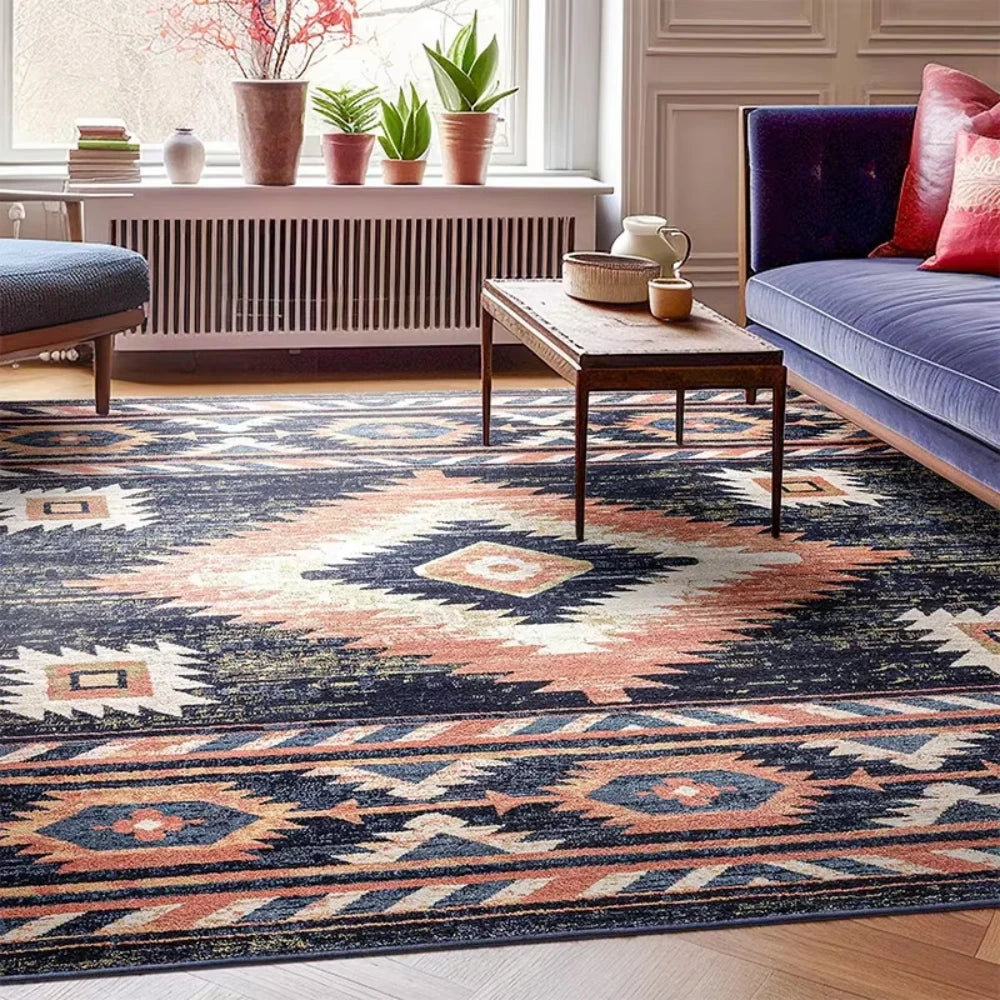 Moroccan Print Rug - Luxury Soft Non-Slip Carpet