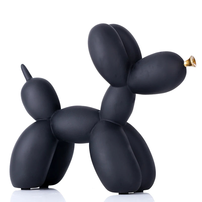 Matte Balloon Dog Statue - Resin Sculpture | Modern Nordic Home Decor