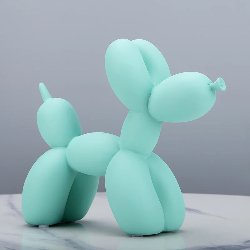 Matte Balloon Dog Statue - Resin Sculpture | Modern Nordic Home Decor