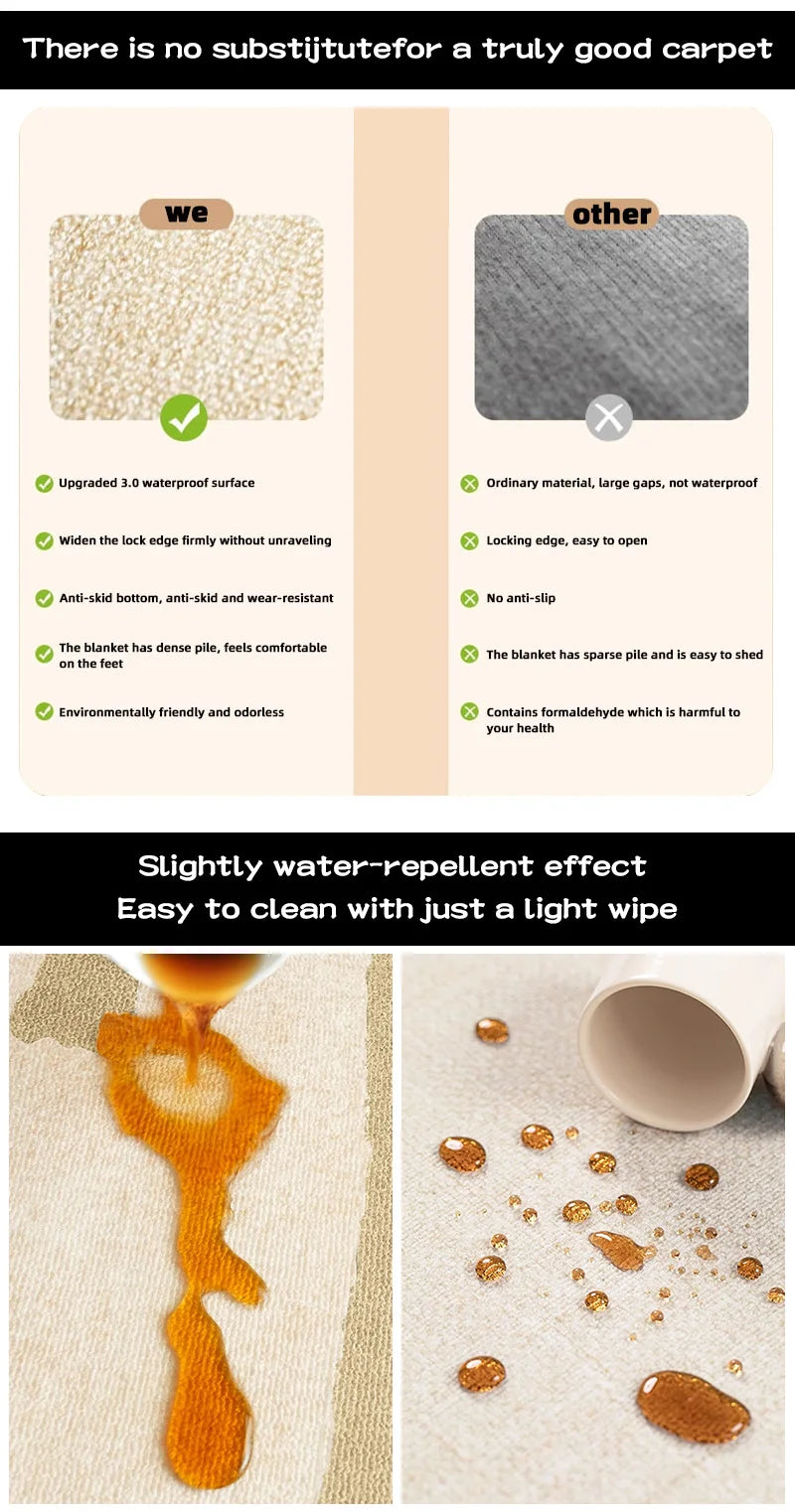 Retro Striped Carpet - Modern Luxury Living Room Rug