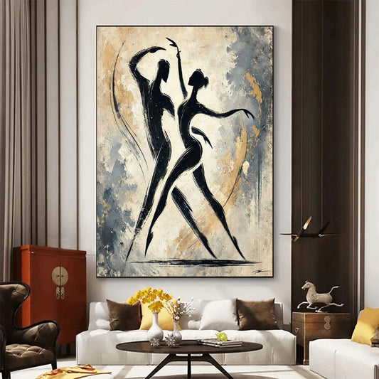 Large Modern White Textured Wall Art Painting Abstract Canvas Wall Orange Painting Handmade painting for Home Bedroom Wall Decor