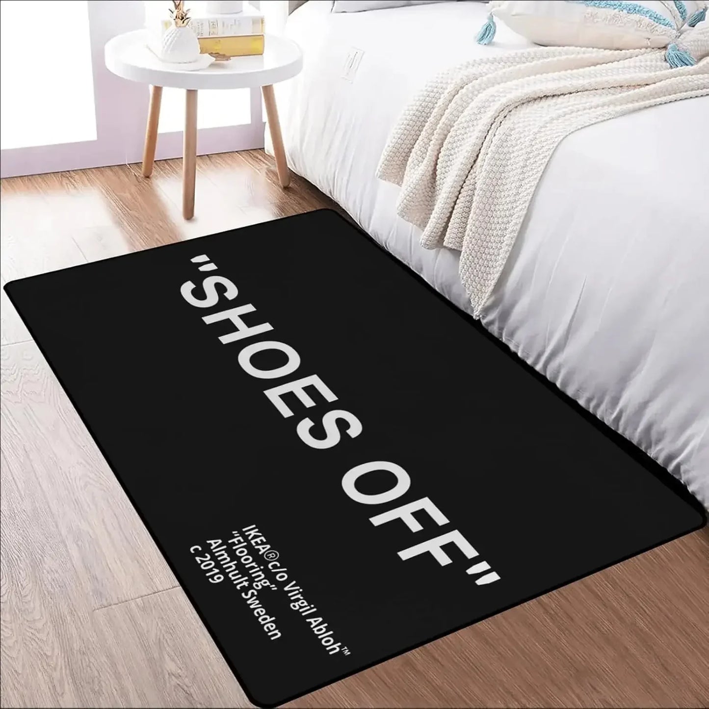 Shoes Off Doormat - Soft Non-Slip Entryway Rug