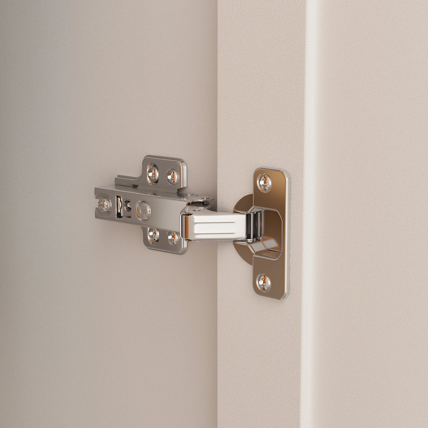 White Armoire with Shelves & 6 Drawers, Wardrobe Cabinet with Hanging Rod