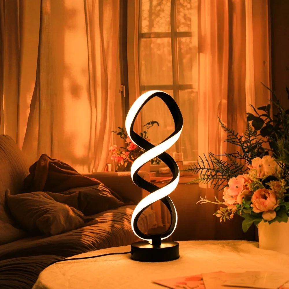 Modern Artistic Desk Lamp - USB Powered with Three-Color Lighting