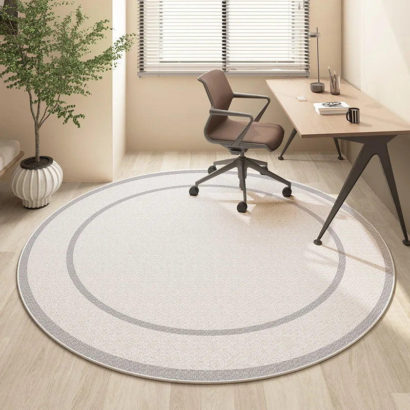 Round Faux Wool Area Rug - Multiple Designs - 60cm or 80cm