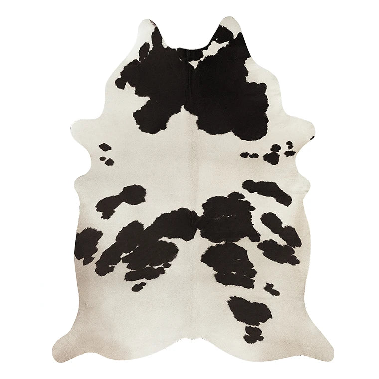 Faux Cowhide Rug - Irregular Shape Statement Piece