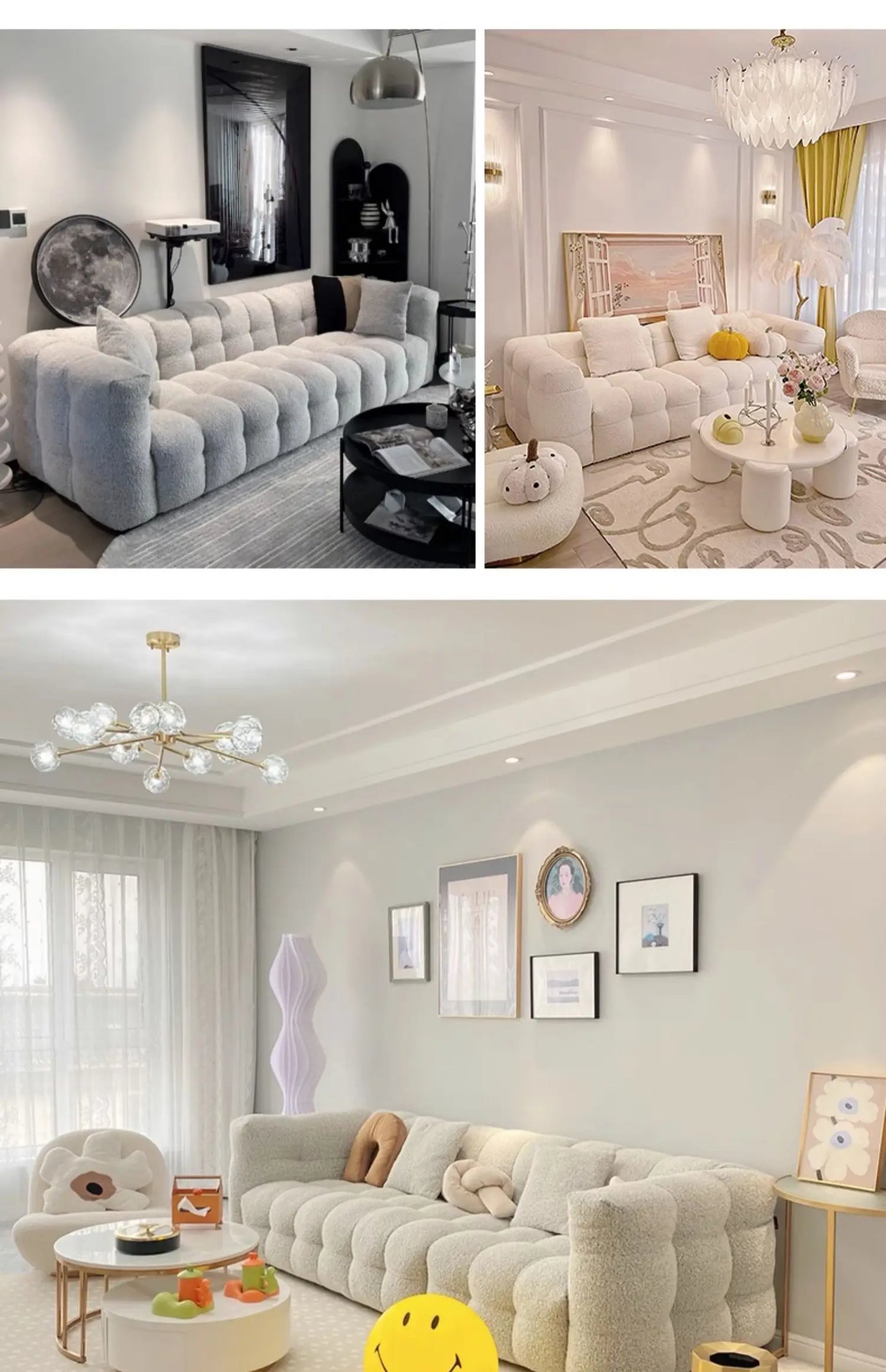 Quilted Channel Sofa – Contemporary Tufted Living Room Seating