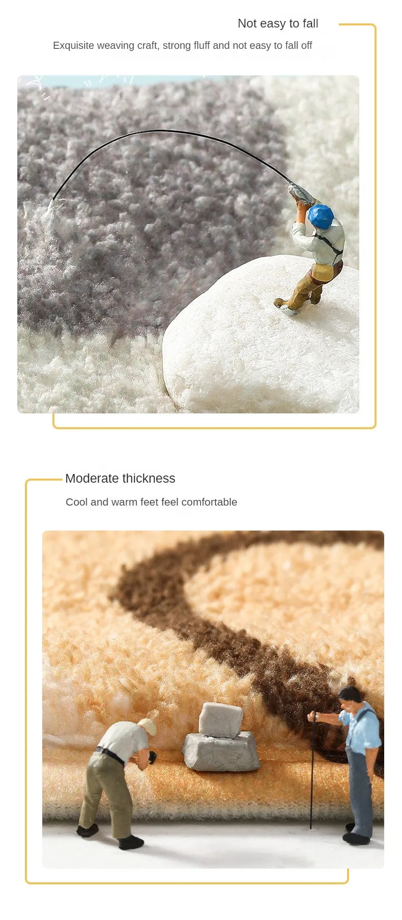 VIKAMA Modern Simple Imitation Cashmere Bedroom Bed Rug Oval Bed Front Mat Light Luxury Ins Style Carpet Nordic Living Room Rug