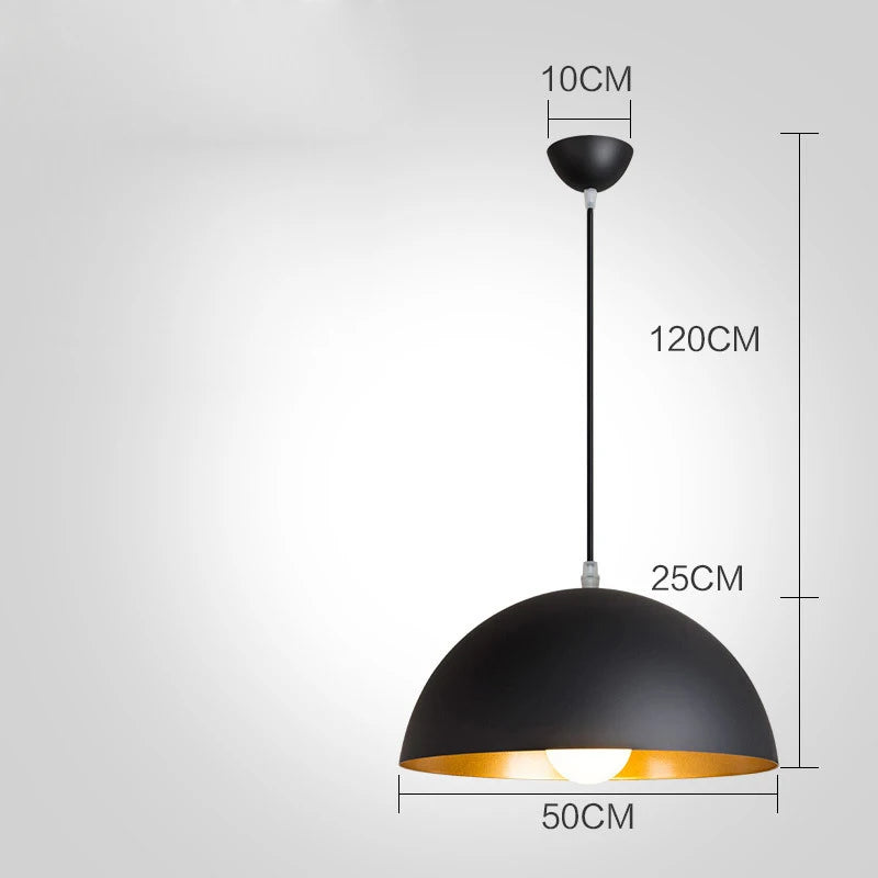 Pendant Light: Industrial Black Ceiling Lamp for Restaurant, Dining & Bar