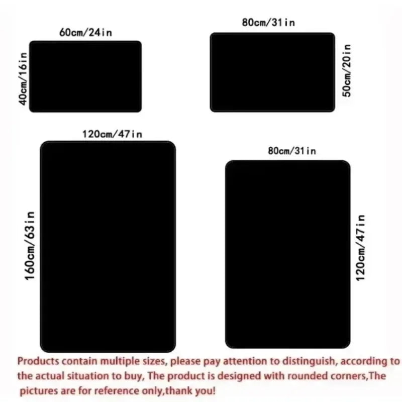 Black and Gold Abstract Geometric Area Rug - Modern Design