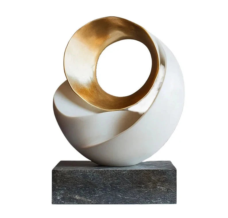 Creative Geometric Ornaments Resin Art Sculpture Model Home Decoration Accessories Statue Display Crafts Miniatures Figurines